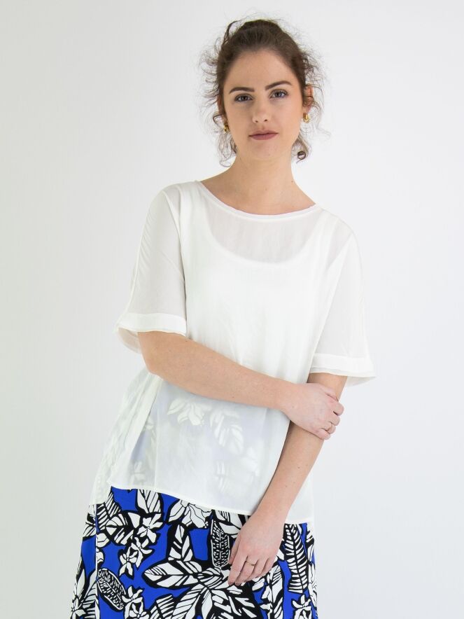 Marc Cain shirts WS 51.16 W76 Creme Weiß bei Penninkhof.de 