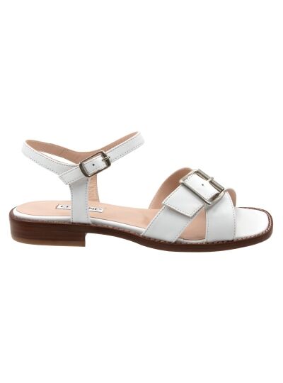 Cervone Sandalette nappa bianco ALESSANDRA