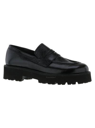 Even and odd Halbschuhe nappalack  nero 5006